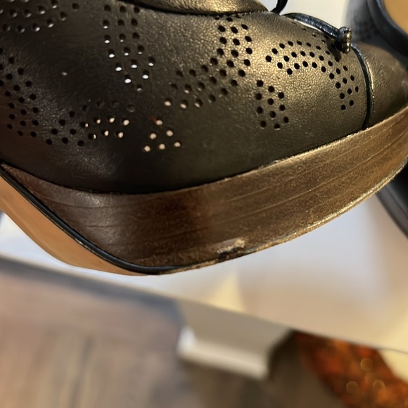 Vintage Y2k Coach Bethanie Black Leather Women's Heels 7.5 - Picture 6 of 7